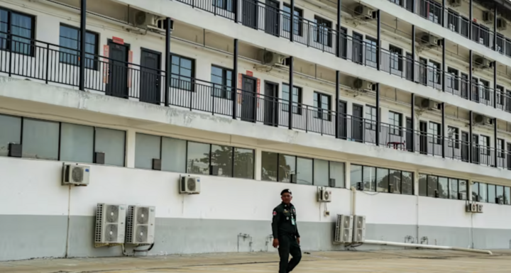 Khu phức hợp lừa đảo tại Campuchia. (Ảnh: Reuters)