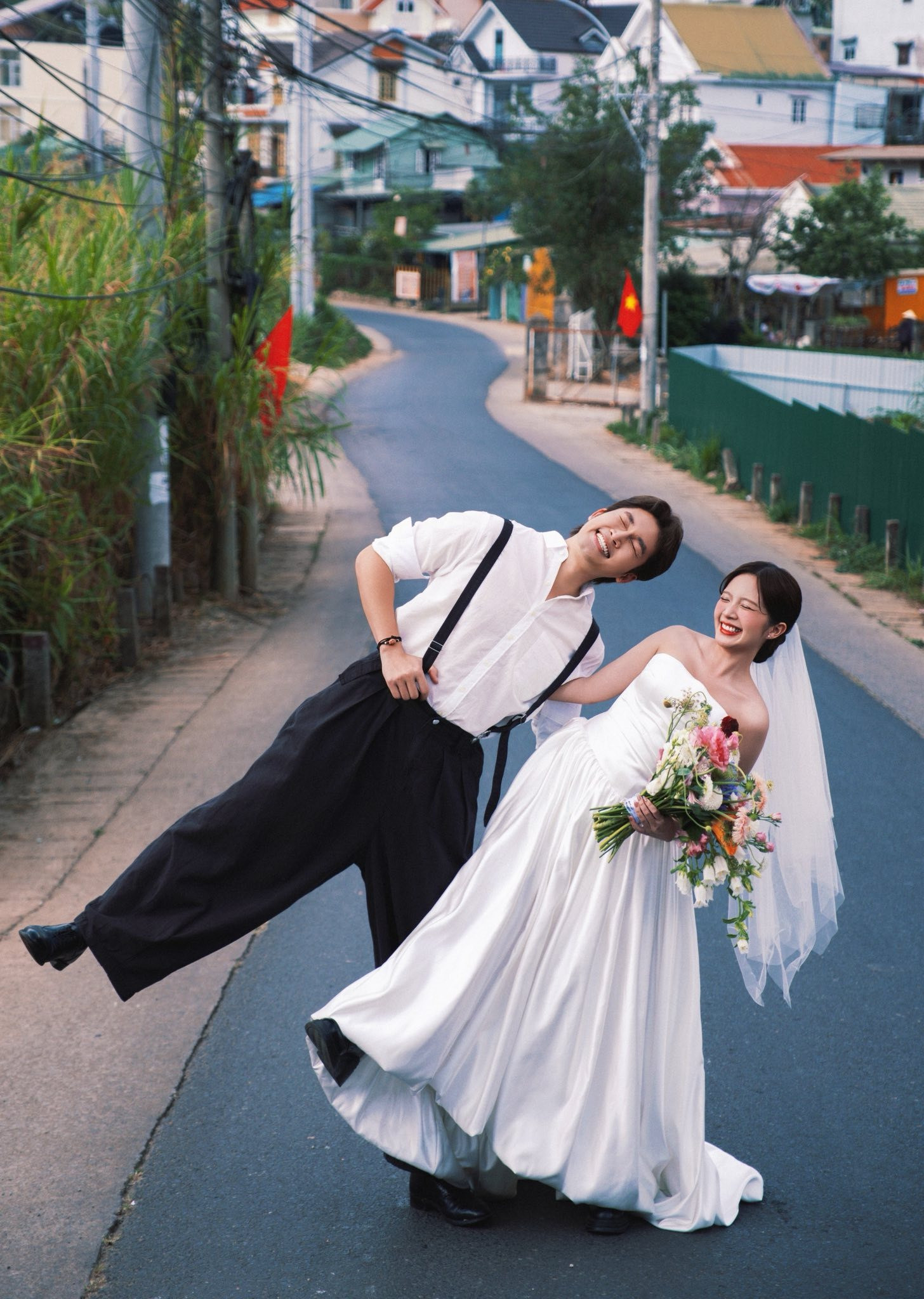 Hot nhất Vbiz Lễ vu quy cặp đôi phim giờ vàng Đình Tú  Ngọc Huyền