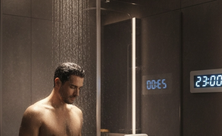 Tắm nước lạnh đêm khuya tiềm ẩn nhiều nguy cơ. (Ảnh minh họa)