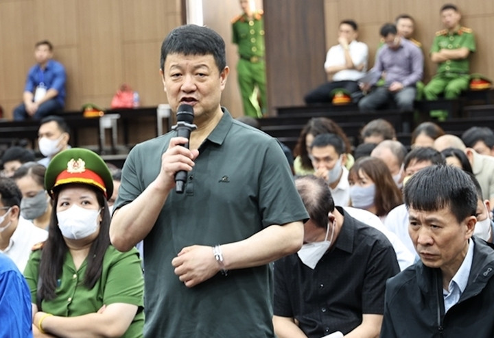 Bị cáo Cho Choon Keun tại phiên tòa.