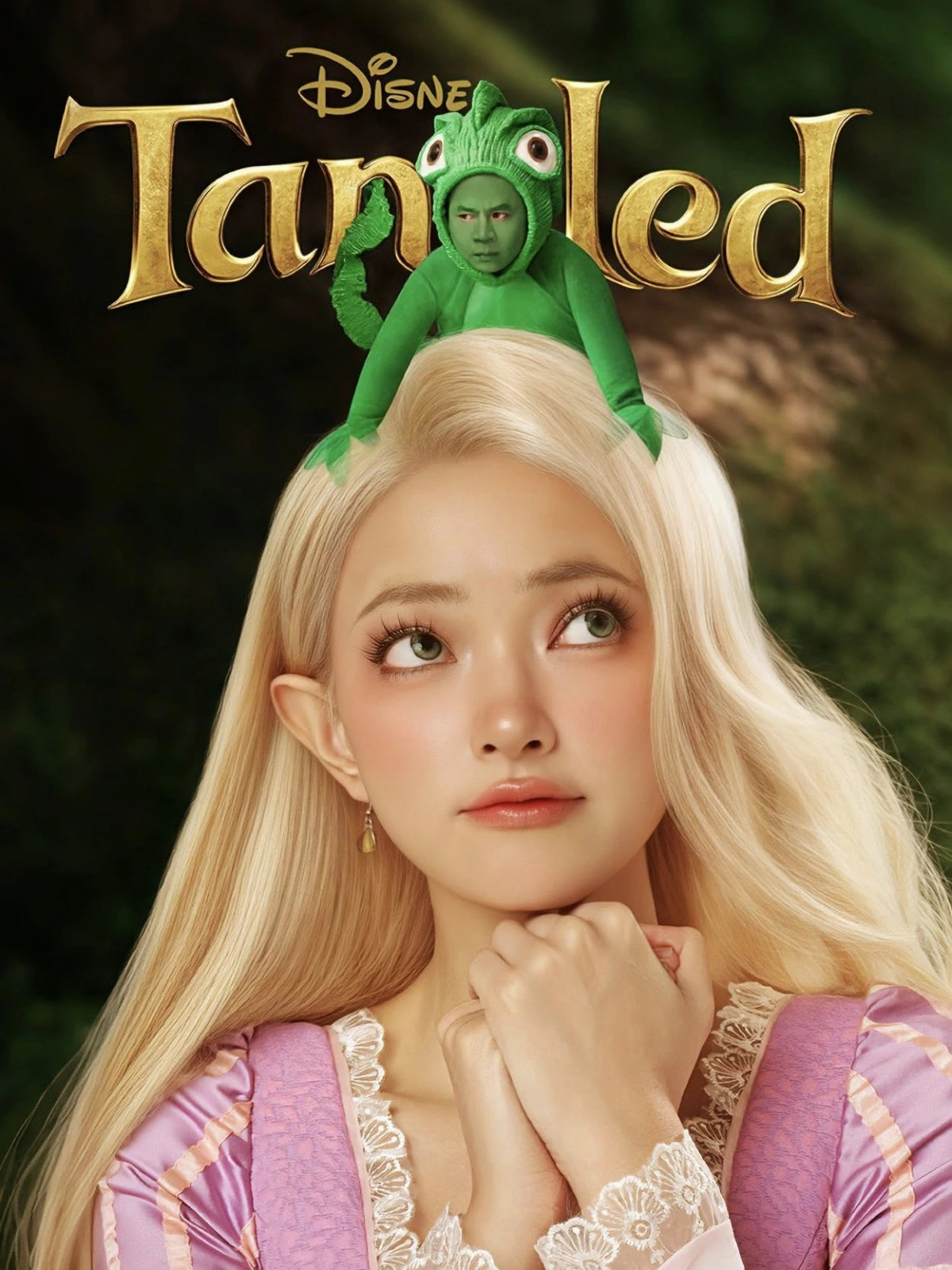 sao viet hoa trang thanh nhan vat squid game, cong chua va tac ke dip hallowen hinh anh 2