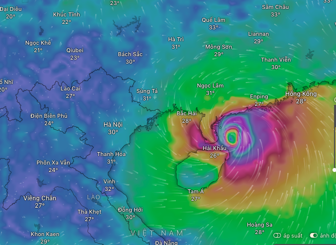 Bão số 11 Matmo ảnh hưởng nghiêm trọng đến Quảng Ninh , Hưng Yên và Lạng Sơn - Ảnh 1.