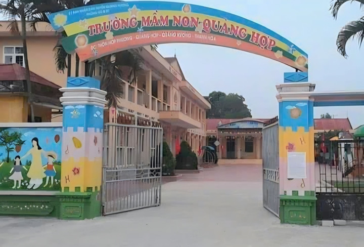 Trường mầm non nơi xảy ra vụ việc.