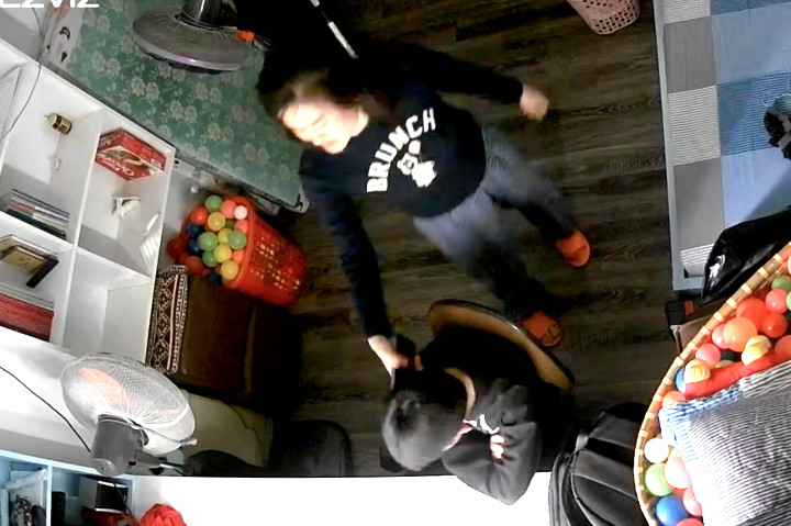 Hình ảnh một đoạn clip được chia sẻ trên mạng xã hội.