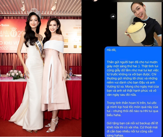 Bật ngửa món quà cưới độc lạ của Hoa hậu Bảo Ngọc dành cho Đỗ Thị Hà