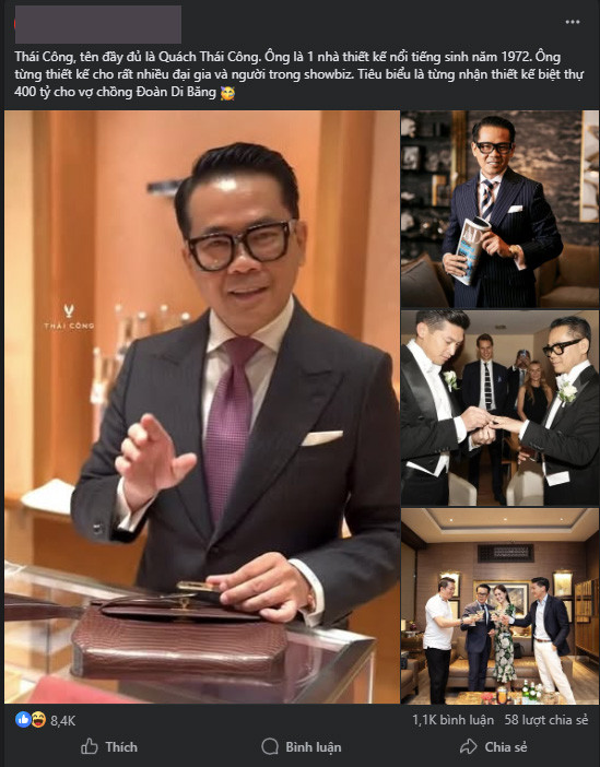 Gặp biến căng phải khóa bình luận phản ứng gắt của NTK Thái Công khi bị loạt diễn đàn gọi tên