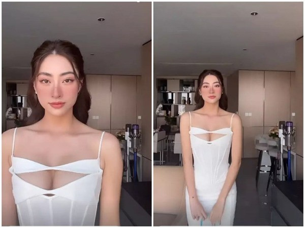 Gu thời trang đầy bất ổn của Hoa hậu Lương Thùy Linh mỗi lần đi đám cưới đồng nghiệp