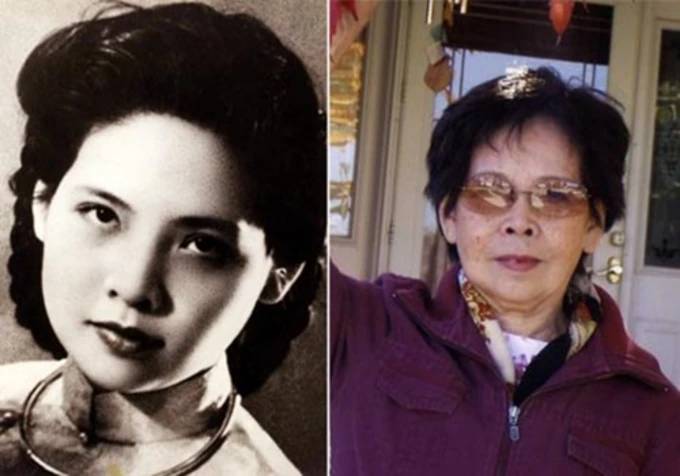 Bà Bạch Thược thời trẻ và ở tuổi già.