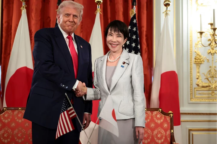 Tổng thống Mỹ Donald Trump và Thủ tướng Nhật Bản Sanae Takaichi.