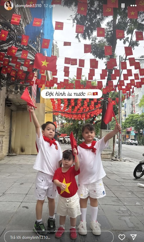 Con gái Đỗ Mỹ Linh gây sốt khi hát Quốc Ca cực đáng yêu