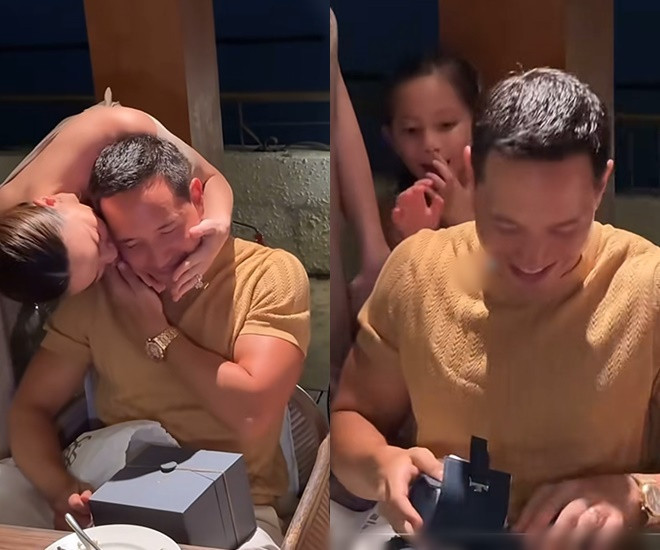 Kim Lý suýt khóc khi nhận được quà sinh nhật hàng tỷ đồng của Hà Hồ