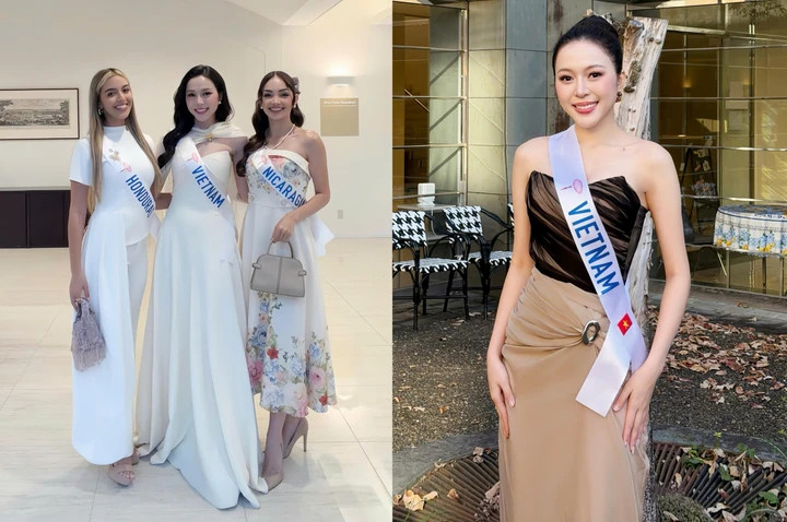 Kiều Duy ghi điểm bởi gu thời trang thanh lịch.