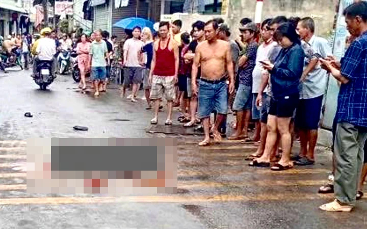 Hiện trường vụ án mạng.