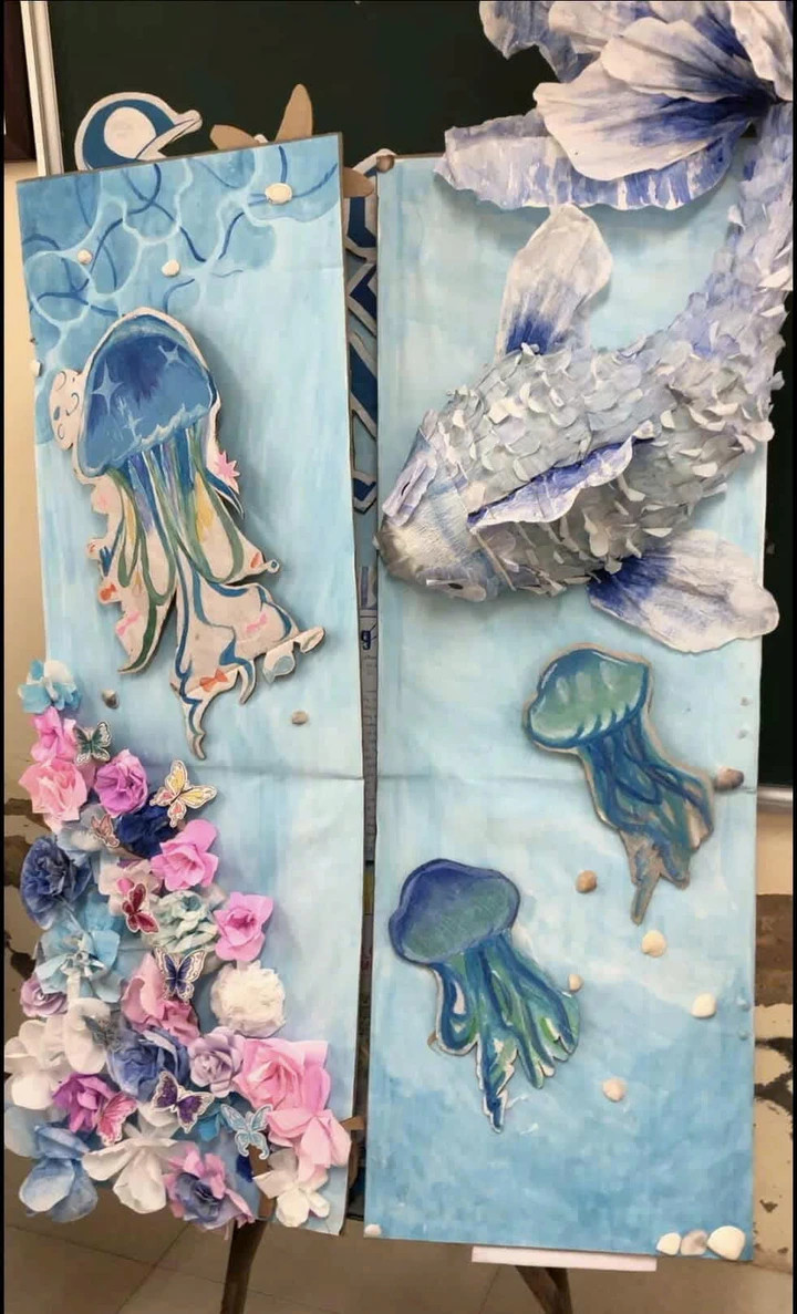 Loạt báo tường gây sốt dịp 20/11, học sinh khoe tài cực chất - 6