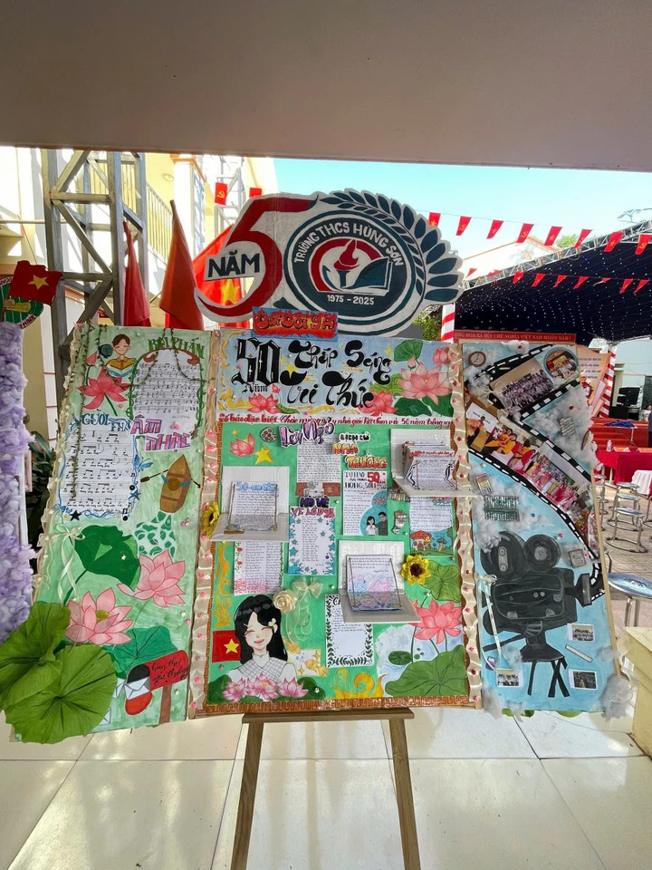 Loạt báo tường gây sốt dịp 20/11, học sinh khoe tài cực chất - 2