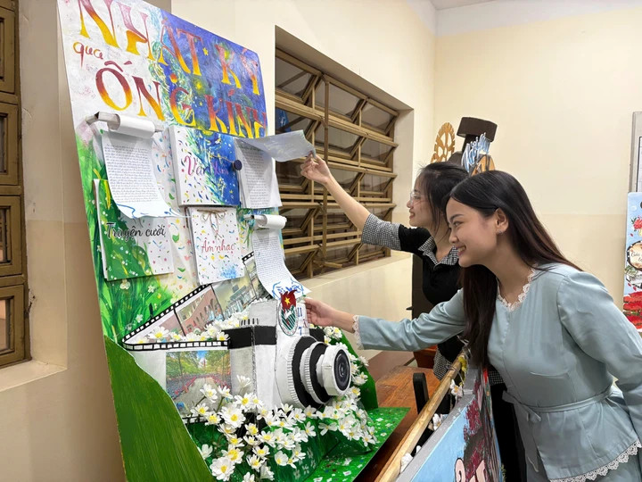 Loạt báo tường gây sốt dịp 20/11, học sinh khoe tài cực chất - 12