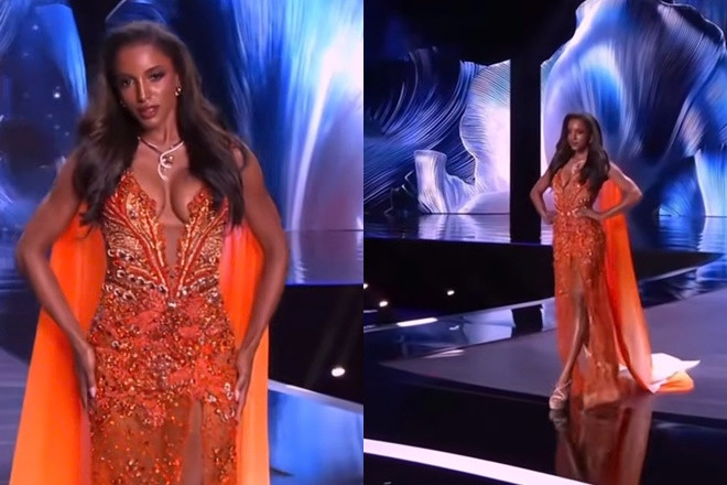 Sốc Thí sinh Miss Universe ngã bất tỉnh ngay trên sân khấu Bán kết được khiêng đi bằng cáng