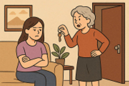 Có lần mẹ chồng dỗi,