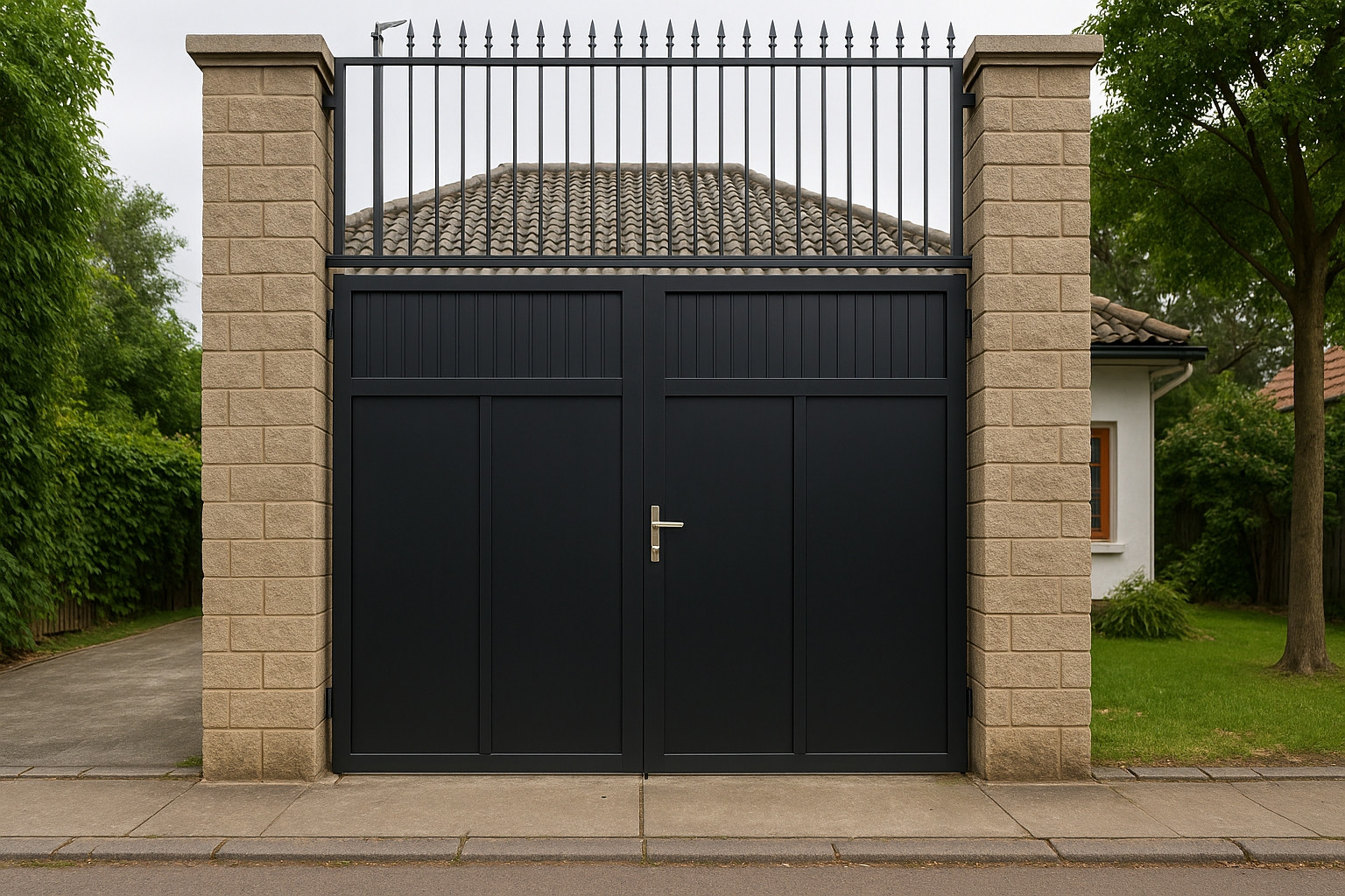 Trụ cổng vào giữa cửa nhà có sao không? Điều kiêng kỵ khi làm cổng nhà không nên mắc phải - Ảnh 4.