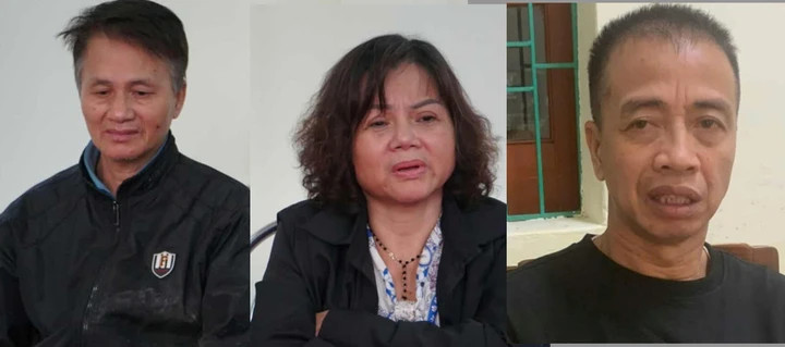 Ba bị can Thành, Hằng, Trung. (Ảnh: Công an cung cấp)