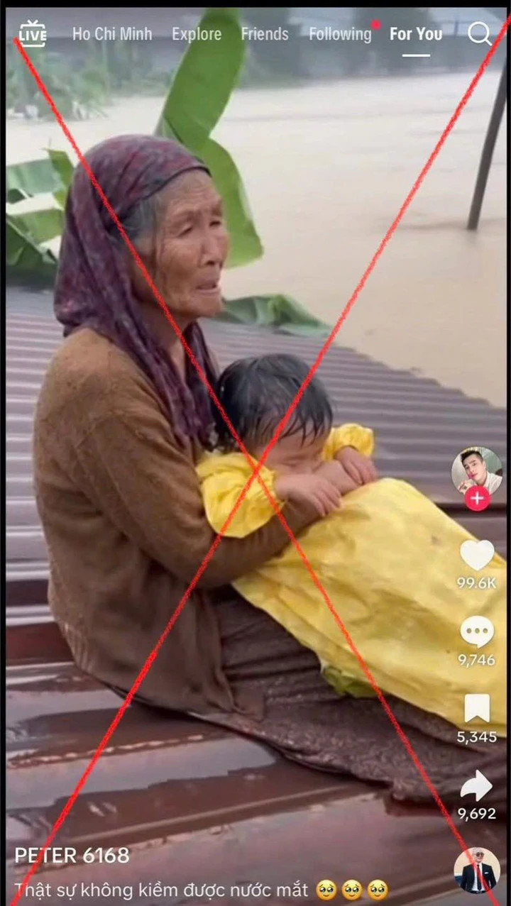 Hình ảnh do AI dựng lại khiến người xem dễ nhầm lẫn. (Ảnh: Bộ Công an)