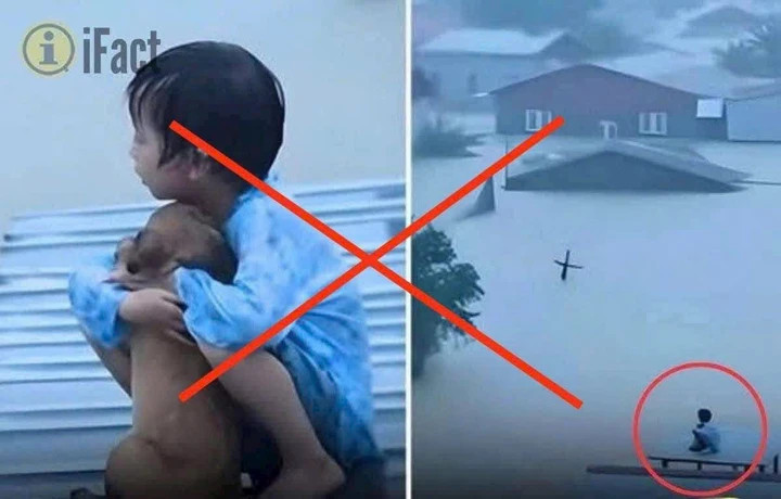 Cơ quan chức năng khuyến cáo người dân cần tỉnh táo tiếp nhận và chia sẻ thông tin liên quan thiên tai. (Ảnh: Bộ Công an)