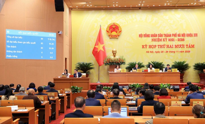 Quang cảnh kỳ họp.