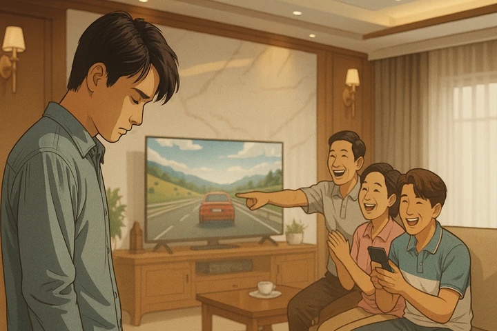 Đi xuất khẩu lao động, tôi sống tằn tiện, còn cha mẹ, em trai ở nhà ăn tiêu hoang phí. (Ảnh minh họa AI)