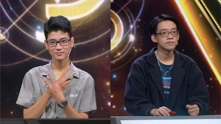 Hoài Bảo (bên trái) và Khôi Nguyên (bên phải) trong