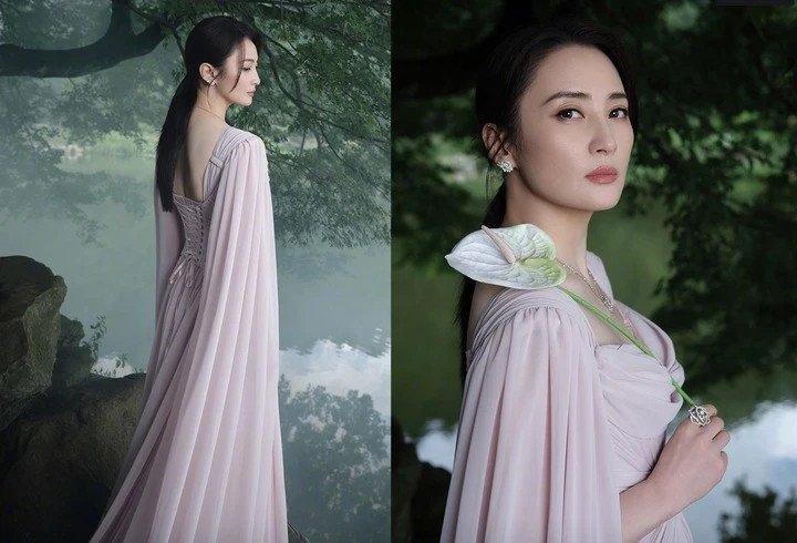 Nhan sắc Tưởng Cần Cần ở tuổi 49.