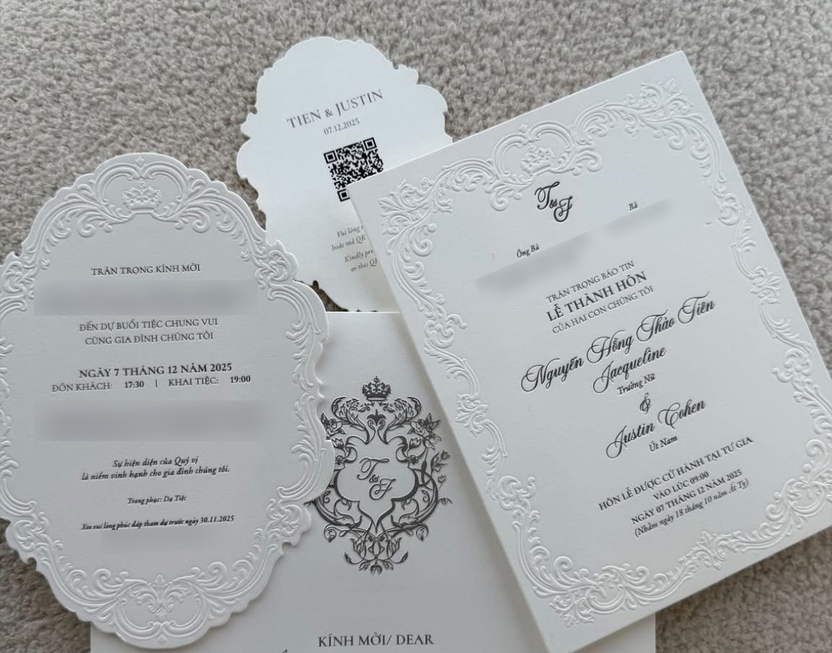 Tiên Nguyễn lộ diện cực xinh đẹp trước thềm siêu đám cưới với chồng doanh nhân