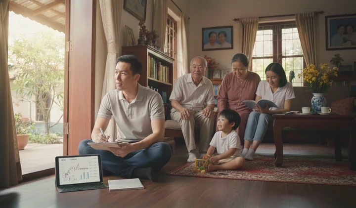 Tôi chọn ở rể để tiết kiệm tiền mua nhà riêng, có cuộc sống sau này sung túc. (Ảnh minh họa: AI)