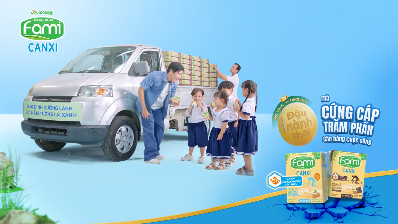 Khỏe hơn mỗi ngày cùng Fami Canxi - nguồn dinh dưỡng giúp người Việt thêm cứng cáp trăm phần trong cuộc sống.