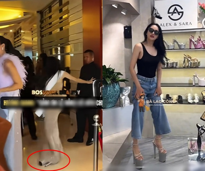 Thót tim khoảnh khắc Hương Giang loạng choạng vấp té bảo vệ phải ra đỡ tại Miss Universe