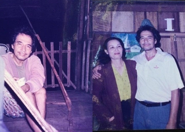 Cố diễn viên Robert Hải và người vợ thứ 3.