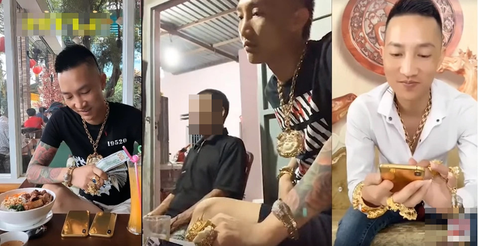 Huấn Hoa Hồng sở hữu vàng nhiều vô số kể mỗi lần khoe khiến người xem lóa mắt