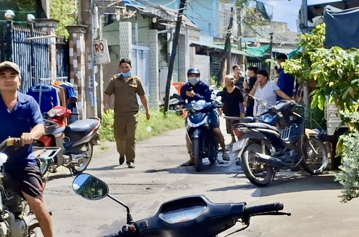 Khu vực nơi 3 người tử vong trong phòng trọ.