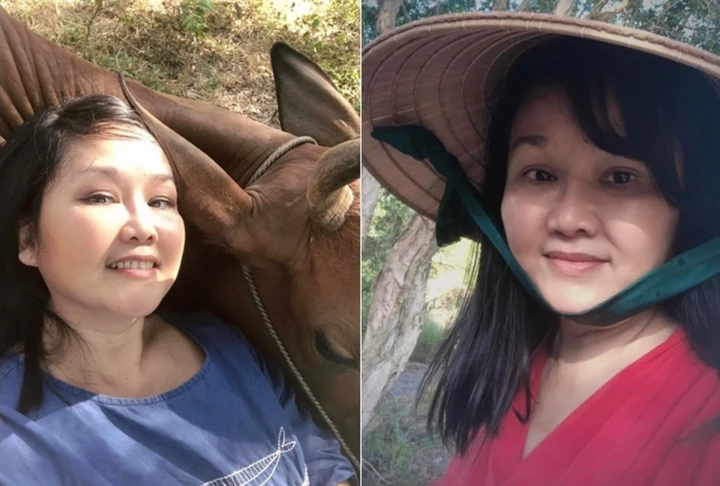 Những hình ảnh đời thường giản dị của BTV Thu Uyên.