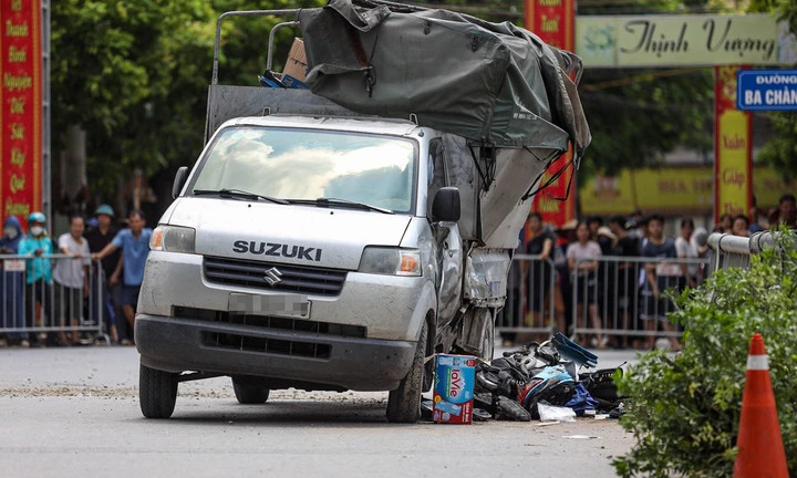 Hiện trường một vụ tai nạn giao thông hồi tháng 7/2024 ở Hà Nội.