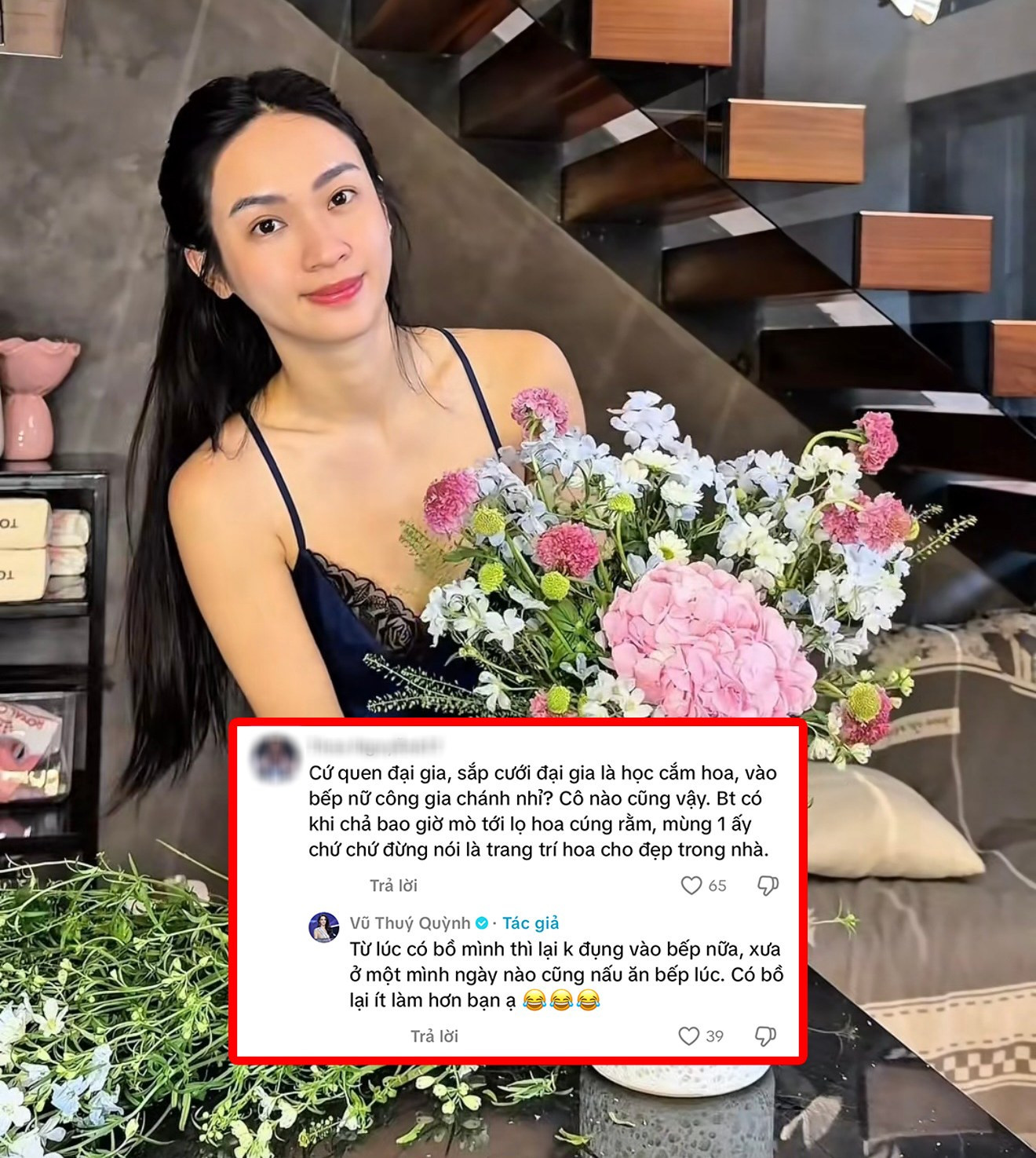 Phản ứng của Vũ Thúy Quỳnh khi bị nói thay đổi nhiều khi yêu doanh nhân Đức Phạm