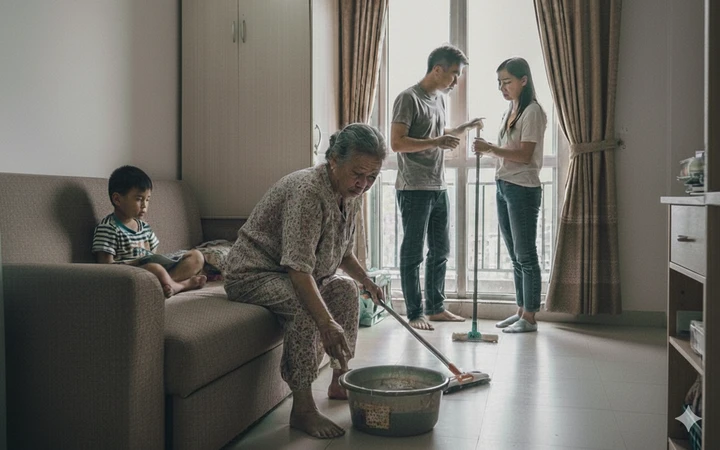 Cuộc sống chật chội gây nhiều bất hòa trong cuộc sống của gia đình tôi. (Ảnh minh họa: AI)