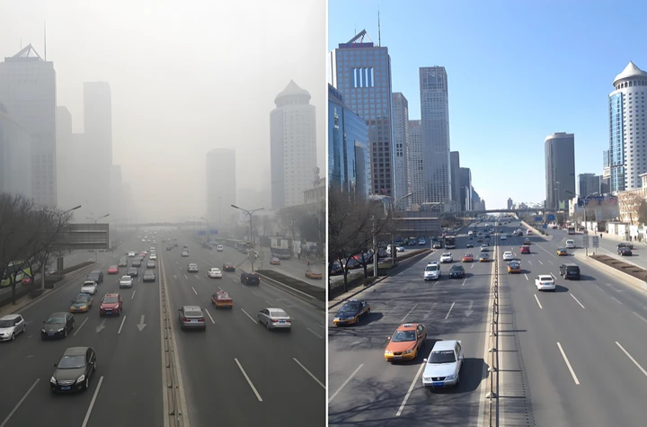 Thủ đô Bắc Kinh đang dần lấy lại bầu trời xanh.