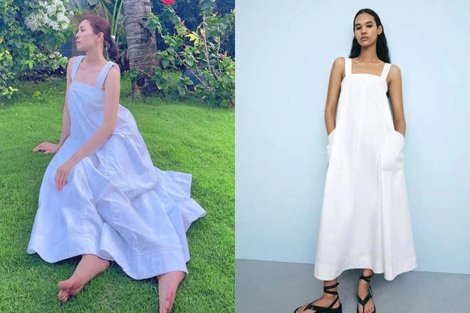 Lệ Quyên giàu ú ụ vẫn chăm diện váy áo bình dân