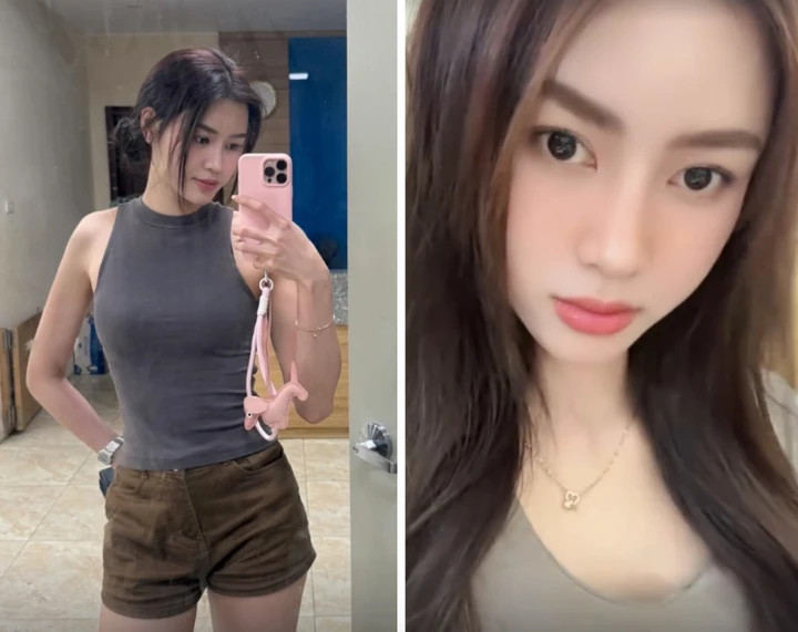 Ở những khoảnh khắc để mặt mộc hay chỉ trang điểm rất nhẹ, Ngô Thị Hương cũng để lộ ra nhiều nét tương đồng với Hoa hậu Việt Nam 2020.