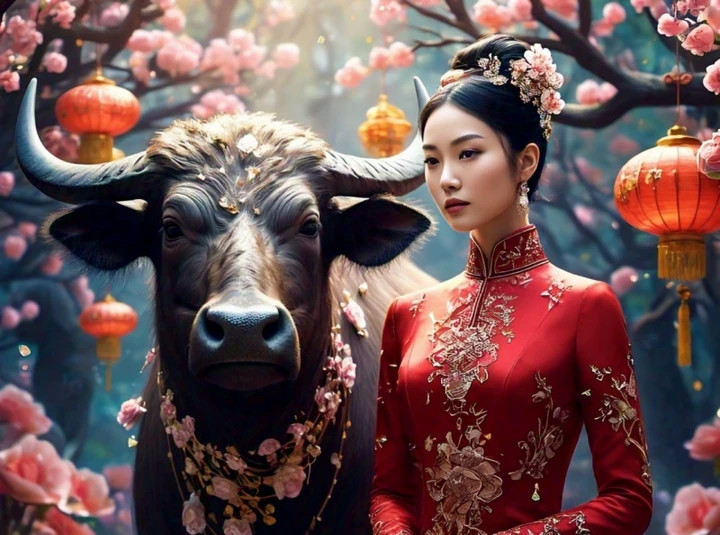 Vận đào hoa của tuổi Sửu năm 2026 rất đáng khen ngợi cả về số lượng và chất lượng. (Ảnh: CM)