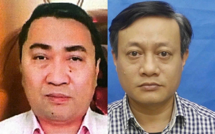 Bị can Lê Trung Khoa và Phạm Quang Thiện.