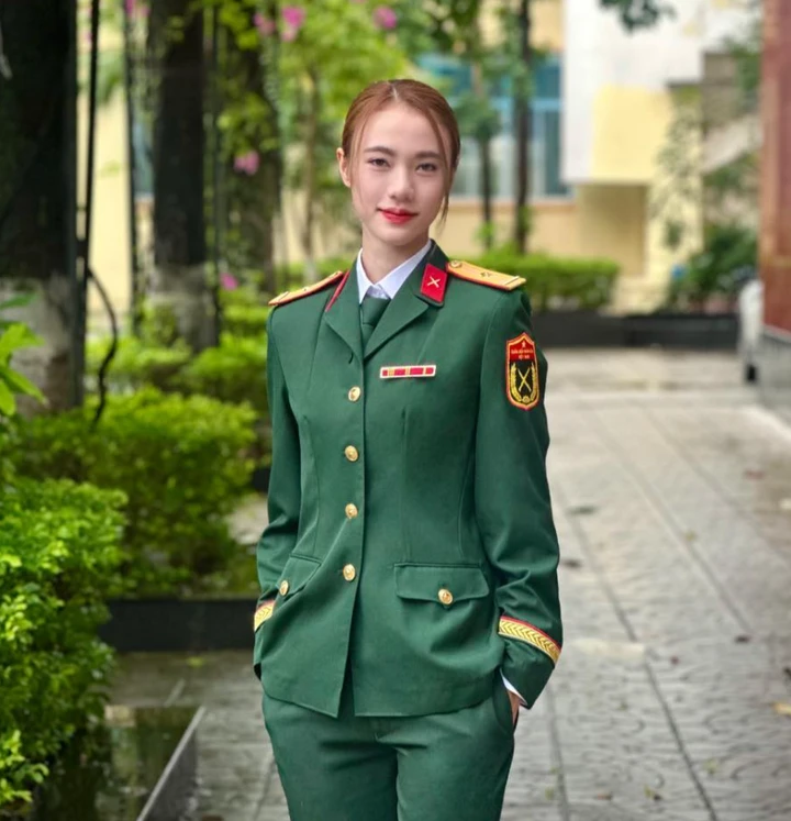 Thiếu úy Nguyễn Thị Diệu Ly chính là một trong những gương mặt trẻ đầy triển vọng của karate Việt Nam.