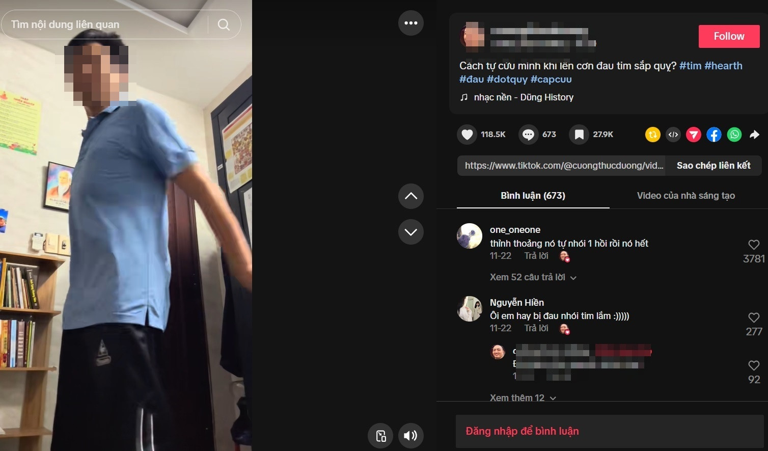 Bác sĩ nói gì về clip triệu view “tự cứu khi đau tim sắp quỵ”? - Ảnh 2.