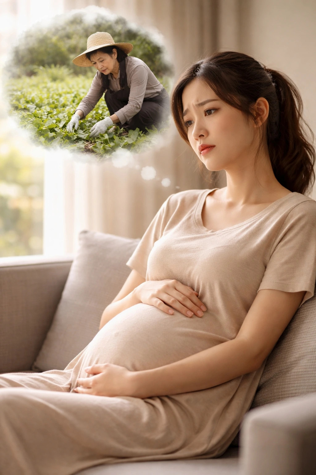 sap sinh con, boi roi khi chong de nghi me toi trong con de do tien thue giup viec hinh anh 1