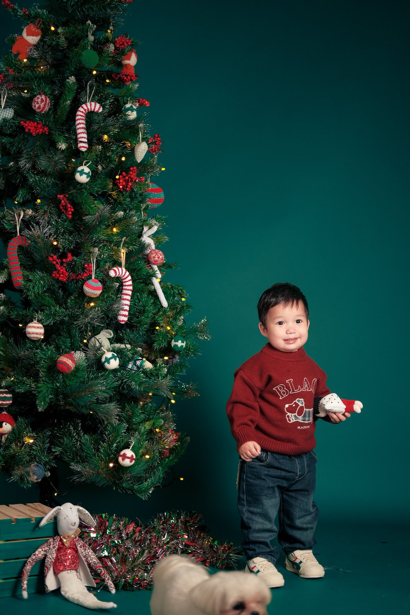 Con trai lai Tây nhà siêu mẫu Hà Anh đáng yêu trong bộ ảnh Giáng sinh - Ảnh 6.